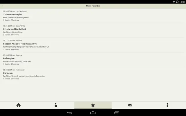 FanFiktion android App screenshot 2